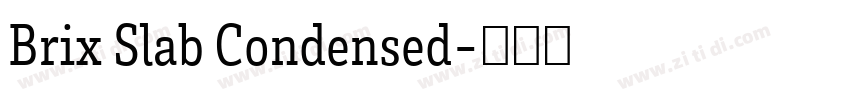 Brix Slab Condensed字体转换